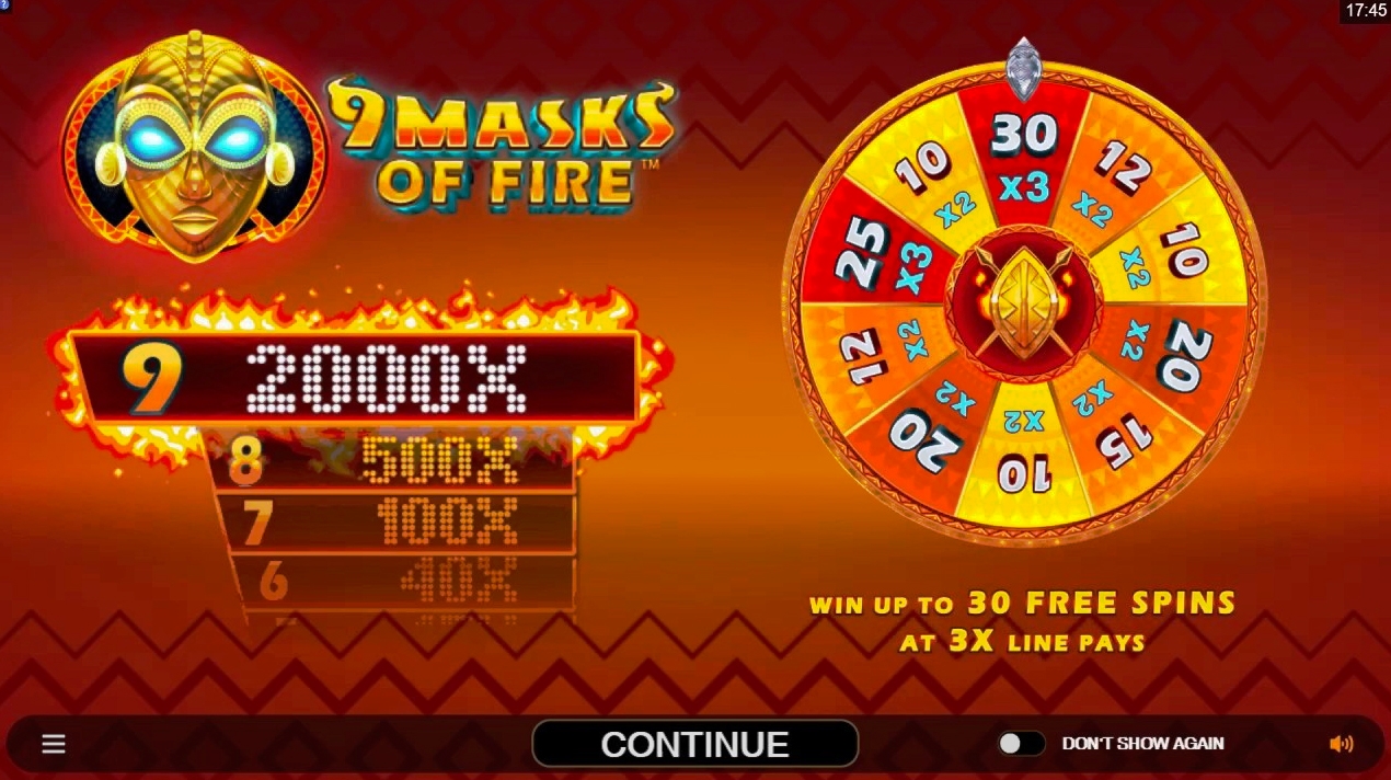 Игровой автомат 9 Masks of Fire